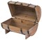 Wooden Wine Barrel Shaped Treasure Chest Vintage Decorative Wine Holder